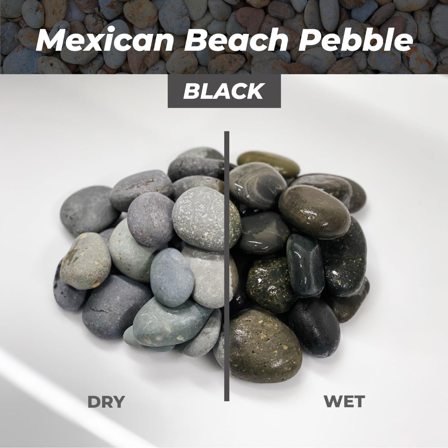 Handpicked Mexican Beach Pebbles 20 lb|Natural Unpolished Stones Perfect for Landscaping, Garden, Pathways, Crafts, Outdoor Décor|Decorative Rocks from Baja Peninsula.