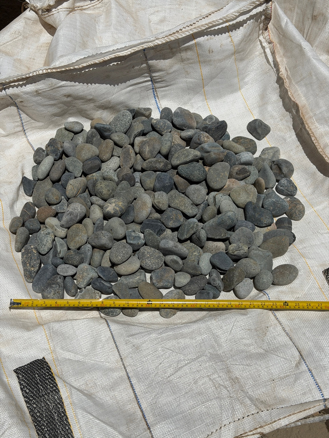 Black Mexican beach pebbles 1 to 2 inch — Pacific Pebble