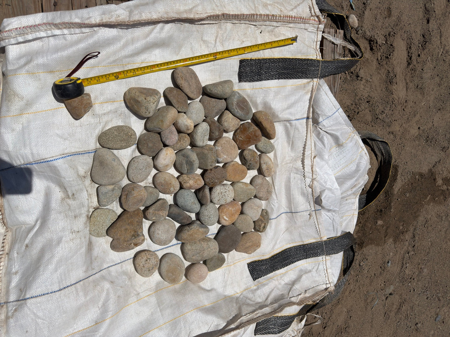 Buff Mexican beach pebbles 2 to 3 inch — Pacific Pebble