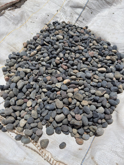 Mixed Mexican beach pebbles 3/8 inch — Pacific Pebble