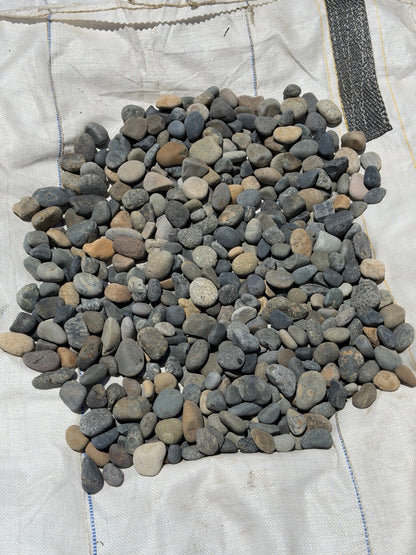 Mixed Mexican beach pebbles half to 1 inch — Pacific Pebble